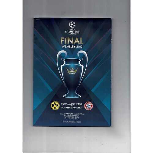 2013 Borussia Dortmund v Bayern Munich Champions League Final Football Programme