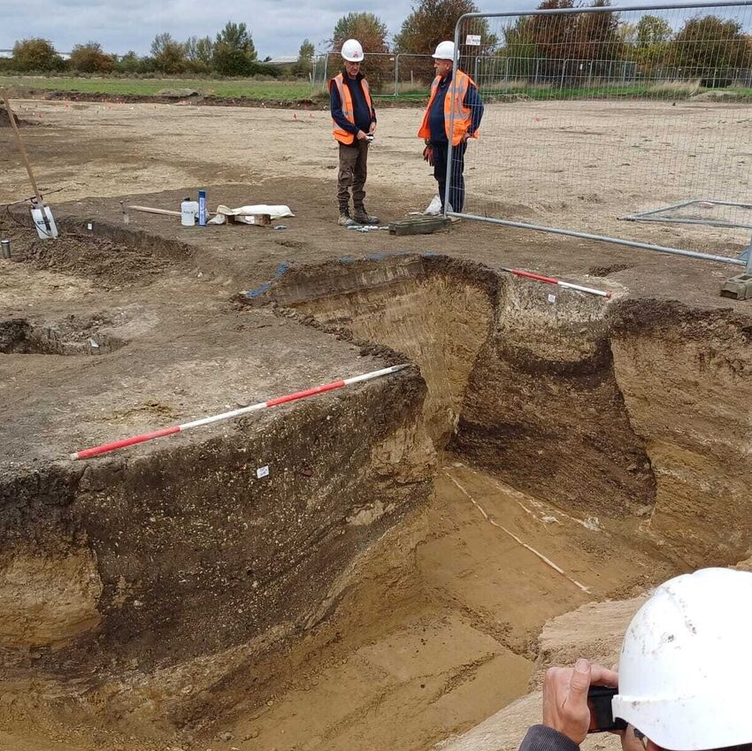 Ongoing large excavation in the south 