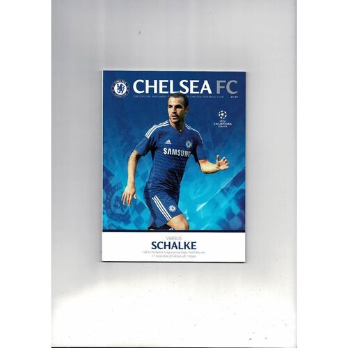 Chelsea v Schalke Champions League Football Programme 2014/15