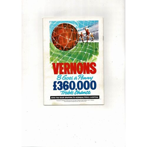 1972 Arsenal v Leeds United FA Cup Final Football Programme