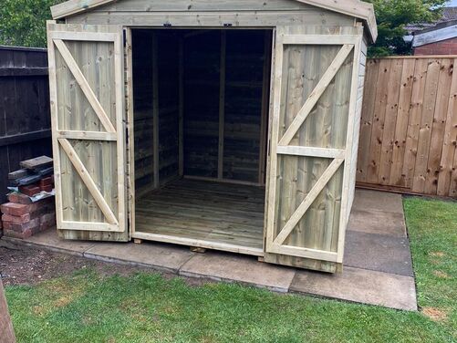 #A074 8x8 Apex Shed