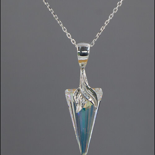 Aurora Borealis Crystal Shard Necklace