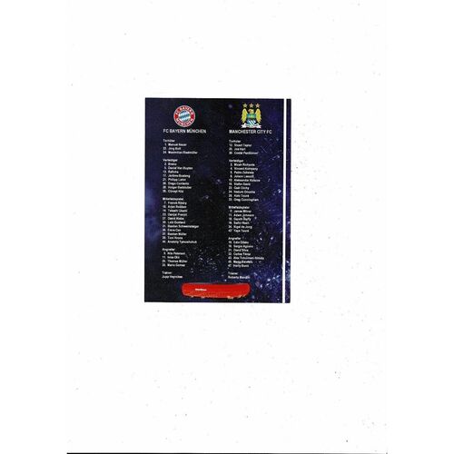 FC Bayern Munich v Manchester City Champions League Match Guide 2011/12