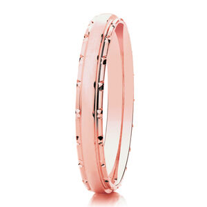 9ct 2.5mm DIAMOND CUT studded edge detail ring