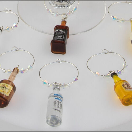 Drinks Theme Wine Glass Charms