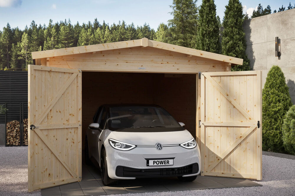 Apex Log Cabin Single Garage 18x10