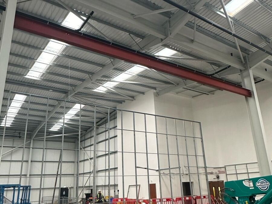 Walk on Ceiling Supporting Steelwork