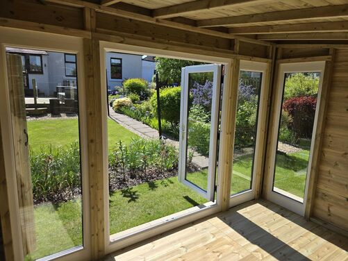 #PVC007 16x8 Pent Summer House Combi