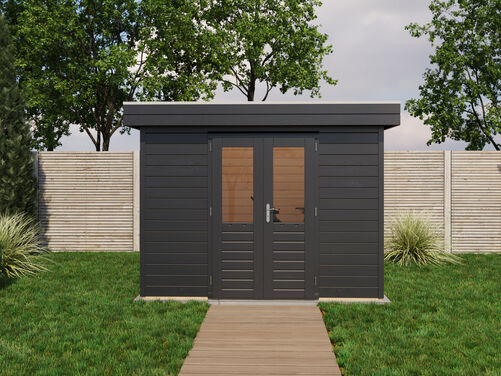 3.0mtr x 3.0mtr 44mm walled Flat Roof Cabin