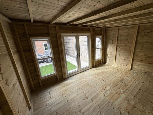 #PVC099 14x10 Pent Summer House