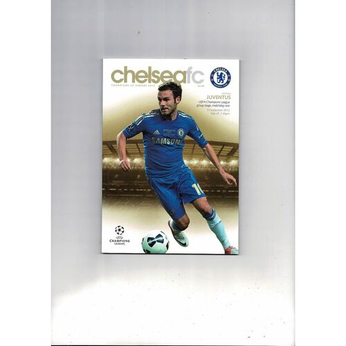 Chelsea v Juventus Champions League Football Programme 2012/13