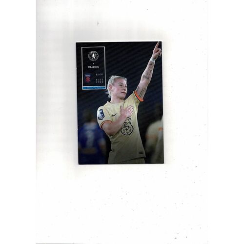 2022/23 Chelsea v Reading Womens Super League Football Programme