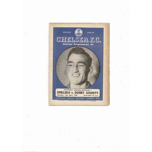 1948/49 Chelsea v Derby County Football Programme