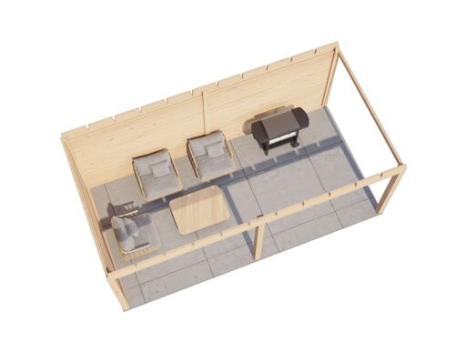 5.88mtr x 3.0mtr 28mm walled Gazebo