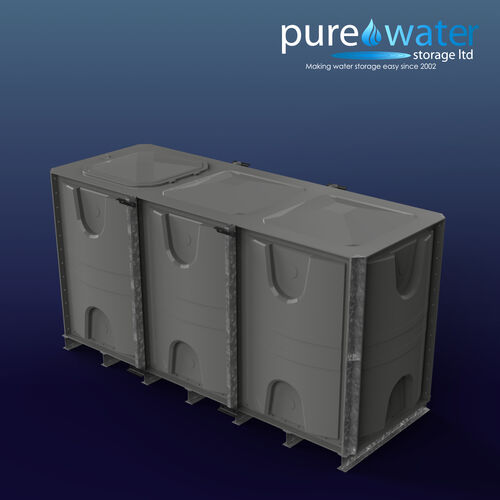 PW.3X1X1.5.IFB.AG - 4500  LITRE SECTIONAL WATER TANK, INTERNALLY FLANGED BASE (IFB)