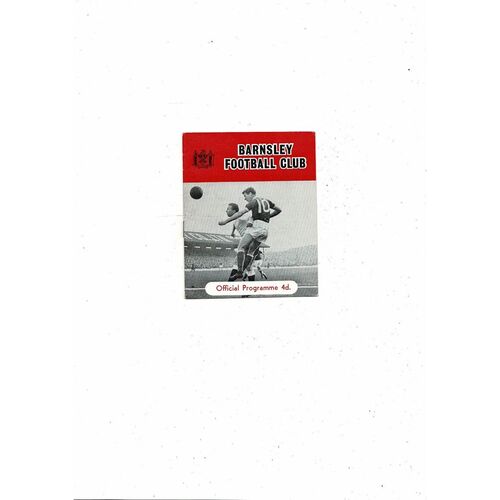 1962/63 Barnsley v Queens Park Rangers Football Programme