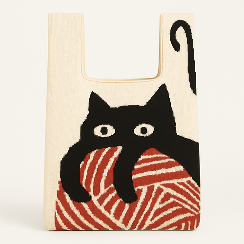 Black Cat Reusable Bag