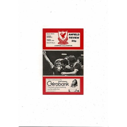 1978/79 Liverpool v Everton Football Programme