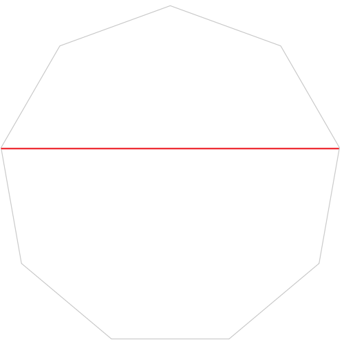 Nonagon (P2P) 5" Height