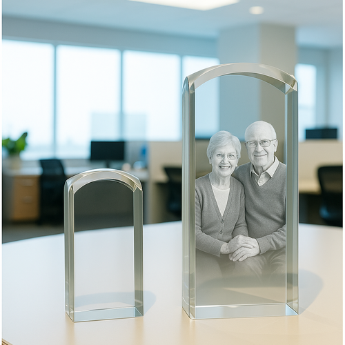 ***2 Sizes Available***The Stunning New Dunvegan Solid 3d Crystal Prism Dome