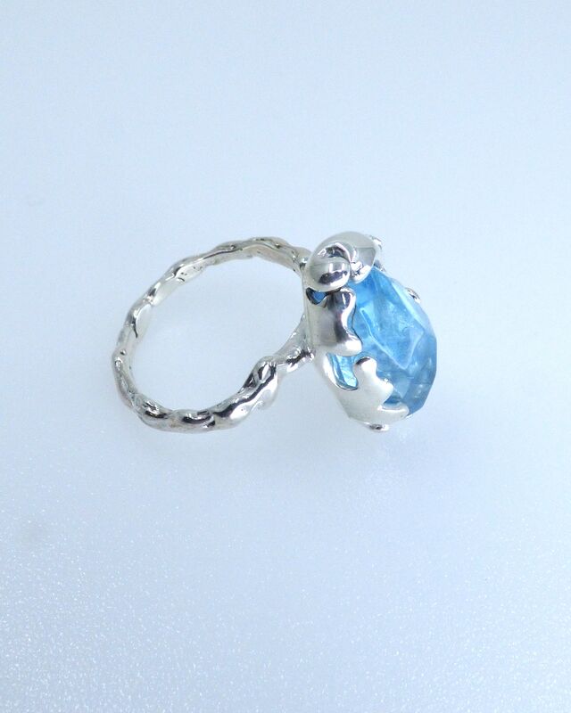 Aquamarine Siren Ring