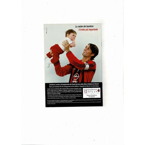 AC Milan v Manchester United Champions League Football Programme 2004/05