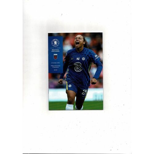 2021/22 Chelsea v Brighton Womens Super League Football Programme