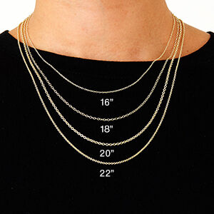 9ct yellow gold 2mm trace chain