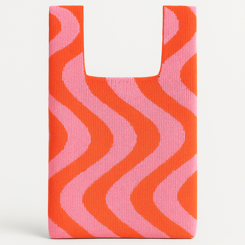 Wave Stripe Reusable Bag