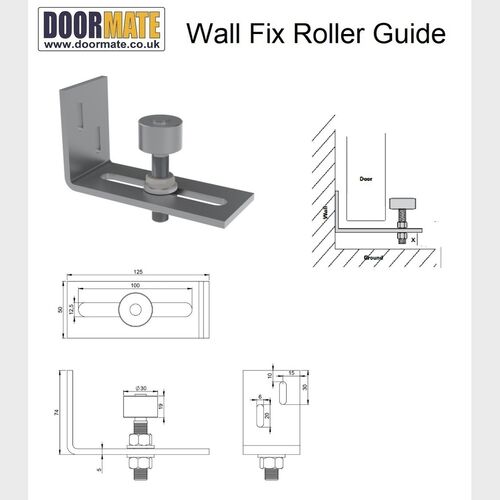DM-150 Heavy Duty Wall Fix Roller Guide