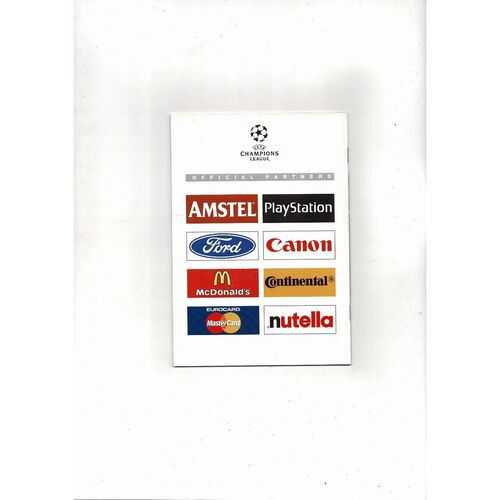 Juventus v Manchester United Champions League Football Programme 1997/98