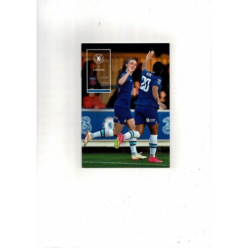 2022/23 Chelsea v Everton Womens Super League Football Programme