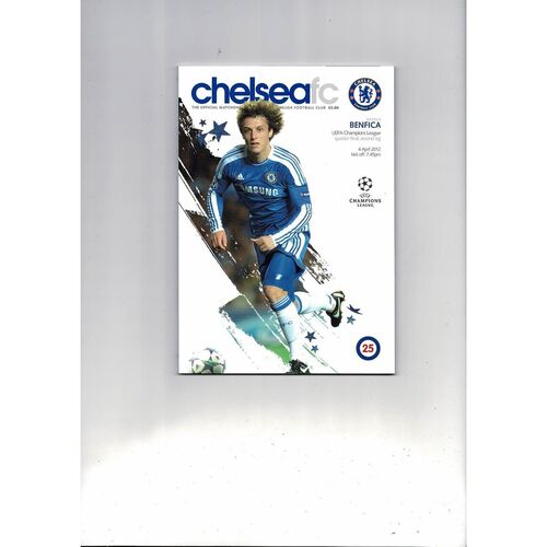 Chelsea v Benfica Champions League Football Programme 2011/12