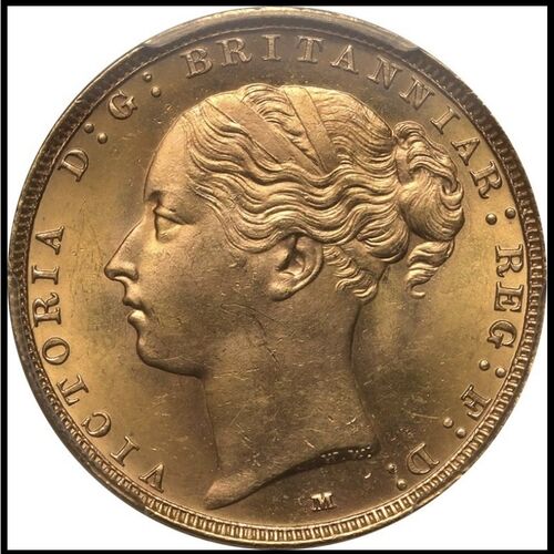 Stunning Queen Victoria 1886 Melbourne full gold sovereign