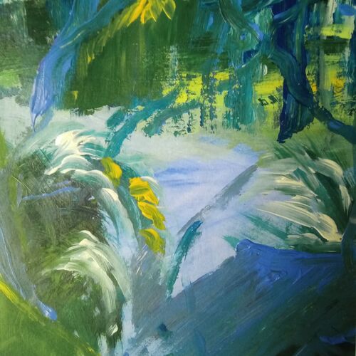 Blue and Green shades of summer light