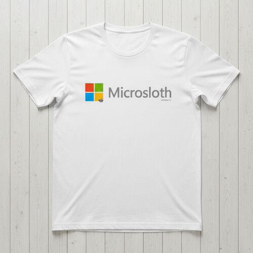 'Microsloth' Adults T-Shirt