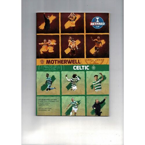 Scottish League Cup Final Football Programmes