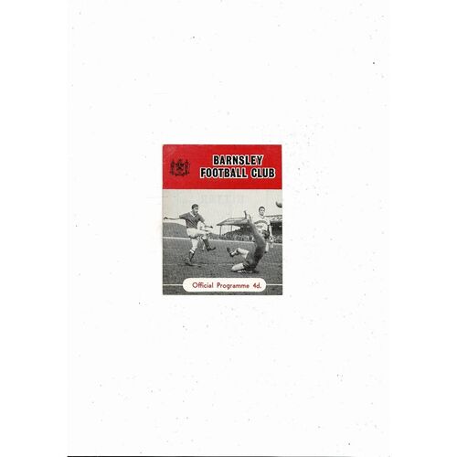1964/65 Barnsley v Carlisle United Football Programme