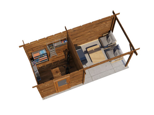 250cm x 250cm + 300cm Veranda