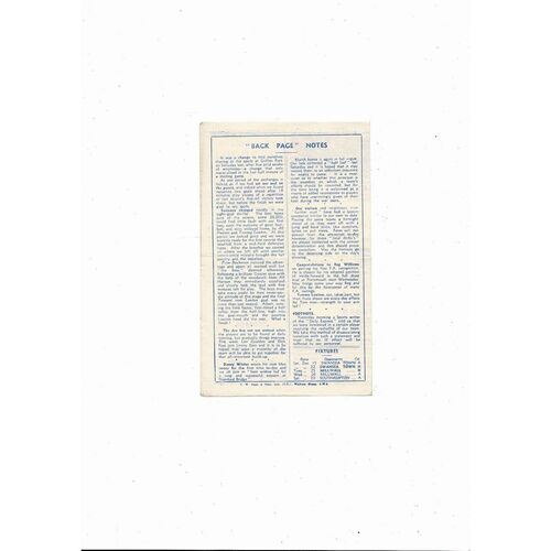 1945/46 Chelsea v Brentford Football Programme