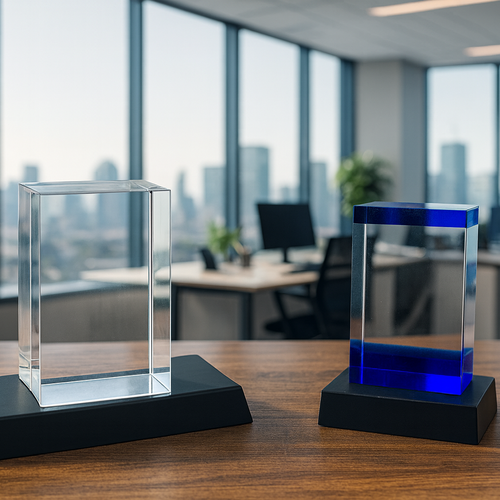 Quality Square / Rectangular LED light base, lights up your crystal to beautiful masterpiece at night.