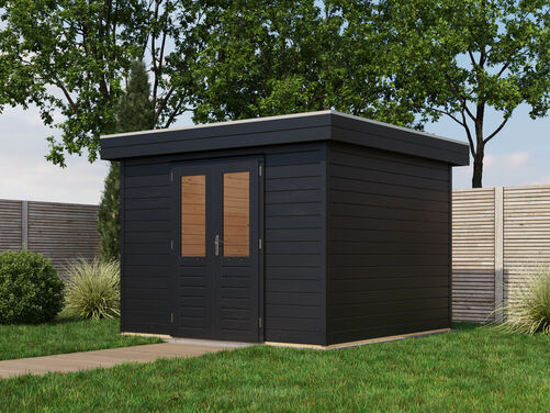 3.0mtr x 3.0mtr 44mm walled Flat Roof Cabin