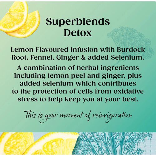 Twinings Superblends Detox with Lemon, Ginger & Fennel