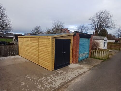 #PVC100 18x8 Pent Workshop / Storage Shed