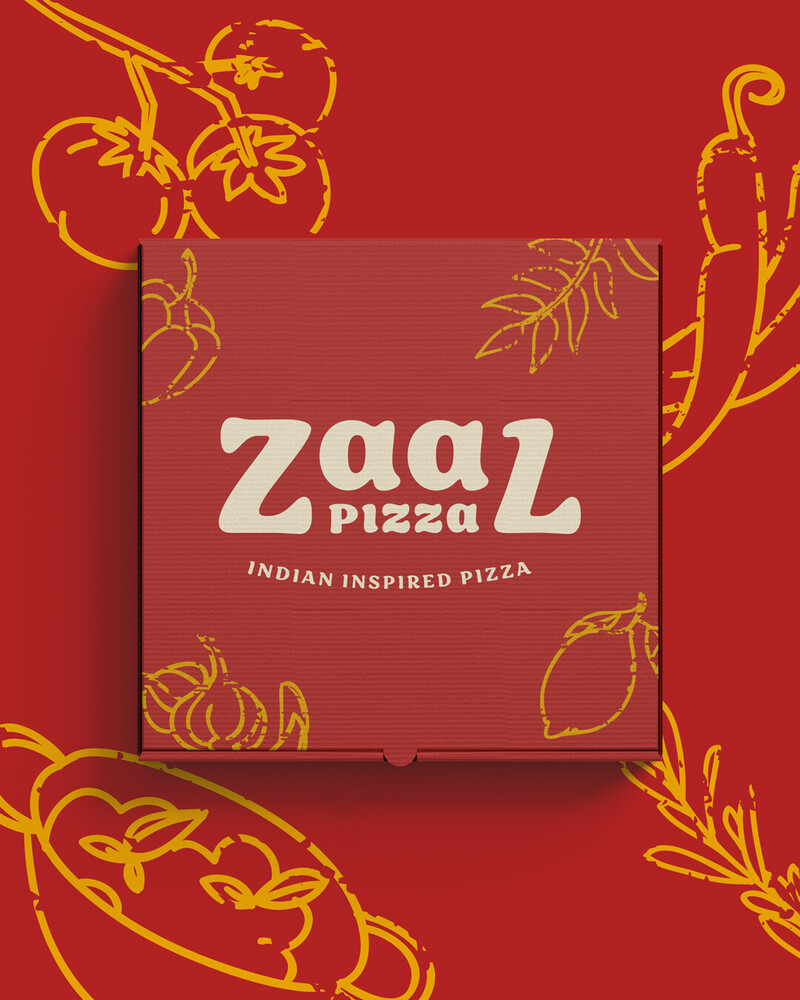 redesign of Zaal's pizza box