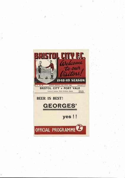 More Football Programmes being listed today