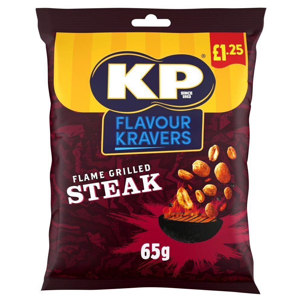 KP Kravers Flame Grilled Steak Peanuts