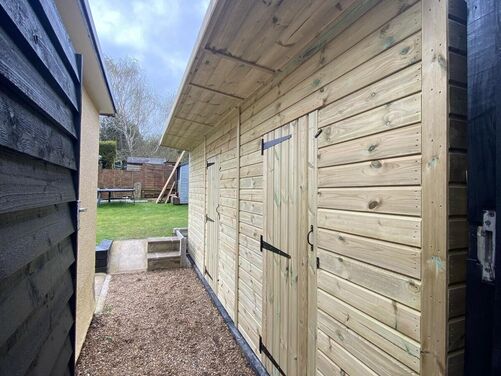 #P077 18x8 Pent Shed