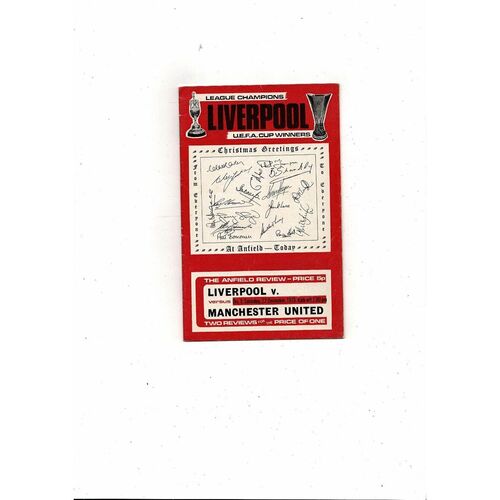 Liverpool Home Football Programmes