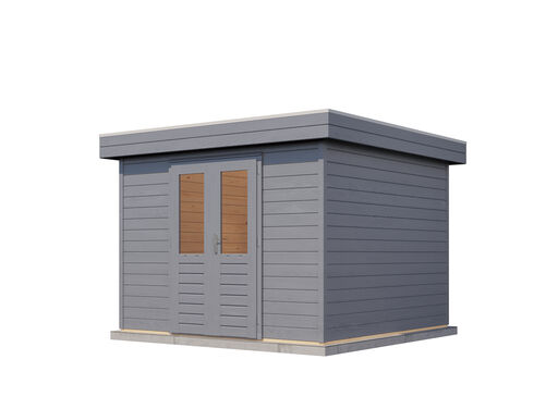 3.0mtr x 3.0mtr 44mm walled Flat Roof Cabin